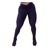 Calça Leg Com Corda Preta Lisa Academia + Brinde