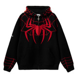 Señora Sudadera Con Capucha Logo Spiderman Hoodie