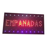 Cartel Led Empanadas - Abierto -oferta-bienvenido Y 40 Más