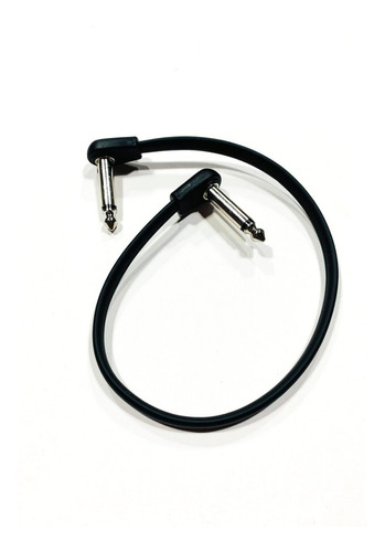 Cable Plug Interpedal Flat 30cm Ficha Engomada Calidad Pro