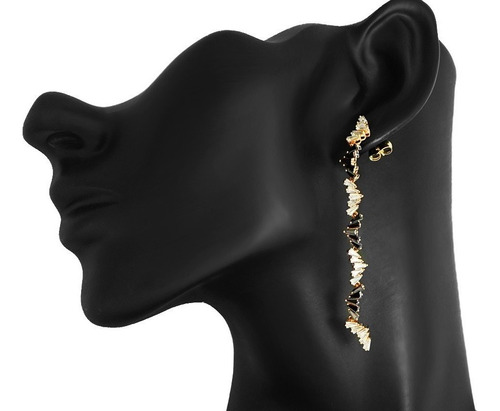 Aretes Colgantes Zirconias Mama Regalo Oro 18k Joyeria Mujer