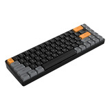 Teclado Gamer Mecânico Sem Fio Bluetooth Aigo A68 Cor De Teclado Black