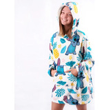 Pijama Maxi Buzo Oversize ® Con Capucha Flannel Grande Cs