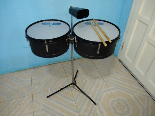 Timbales Pyp_percusion Con Soporte + Cencerro Mxp De Regalo