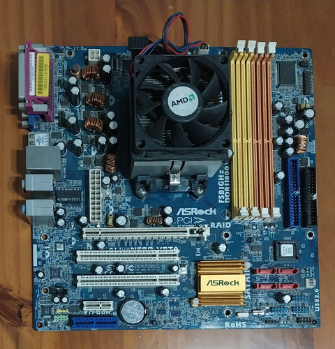 Motherboard Am2 Asrock Alivenf6g-vsta + Amd Athlon 3000+