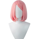 Peluca De Haruno Sakura Para Cosplay De Anime  Pelo Rosa Con