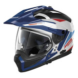 Casco Nolan  N70-2 X Stunner 53 Blanco/azul Metálico