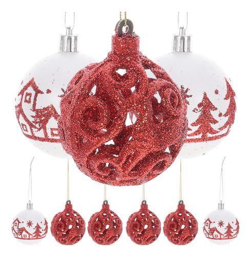 Decoraciones De Bolas Navideñas, 9 Piezas [u]