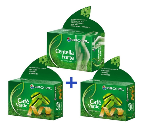 Celulitis Reductor Adelgazante Centella + Cafe Verde 3x2