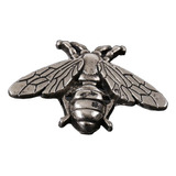 Fistol Broche Pin De Insecto Metalico Plateado Para Solapa