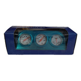 3 Relojes Temperatura Agua Aceite Amperimetro 52mm Triple