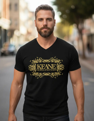 Keane Hopes And Fears Playera Cuello En V Neck