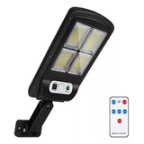 Luminaria Solar Pública Poste Rua Led 100w C/sensor Cont [u]