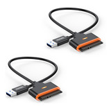 Femoro Adaptador Sata A Usb 3.0, Paquete De 2, Cable Adaptad