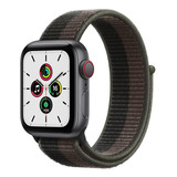 Apple Watch Se (gps + Cellular, 40mm) - Caixa De Alumínio Cinza-espacial - Pulseira Loop Esportiva Cinza