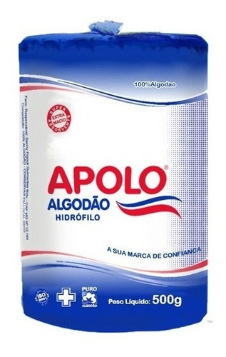 Rolo Algodão Apolo Hidrófilo - 500g