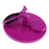 Clips Antideslizante Estante De Pinzas De De Uñas Púrpura