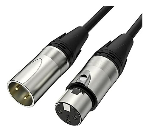 Cable Xlr Premium 20ft Con Conector Xlr Macho A Hembra
