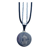Collar Protector Medalla San Benito Amuleto Talisman 20mm Ø