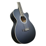 Guitarra Electroacústica Segovia Sgf238cebk Negra Mate Abeto