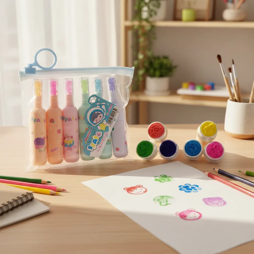 Pack De Sellos Papelería Figuras Kawaii Scrapbook A Elegir