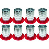 8 Comedouro Automatico Tubular Para Frangos Cap. 10kg