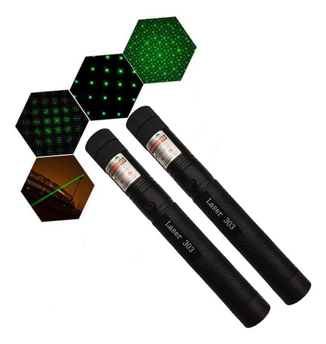 Poderoso Ponteiro Laser Vermelho E Verde Recarregável Usb