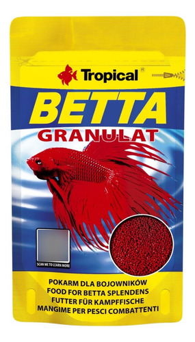Betta Granulat 10 Gr Tropical Alimento Para Peces Betta