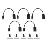 5 Kits De Cables Micro Usb A Otg Hdmi Hembra A Mini Hdmi Ma