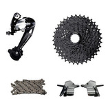 Kit Grupo Transmissão 9v Tipo Shimano Cassete K7 11/36 Gta