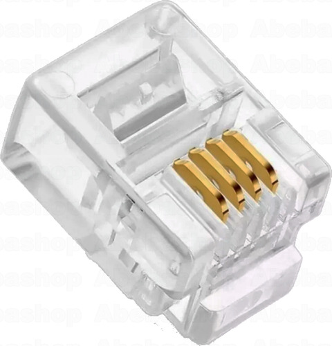 Pack 600x Conector Rj11 Macho A Cable