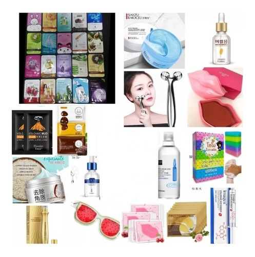 Kit Skincare Total Antiedad 20 Mascarillas Kawaii Serums 