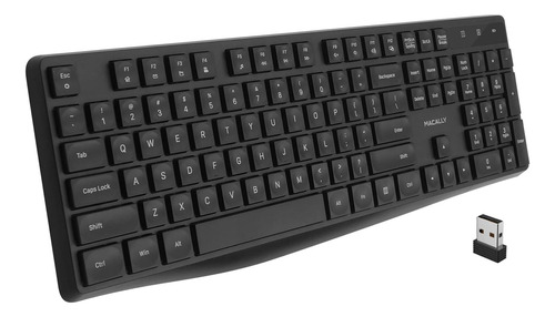 Macally 2.4 G Usb Teclado Inalambrico Para Ordenador Porta