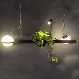 Lampara Colgante Botanica Plantas Led 140cm Hawai Perfecta