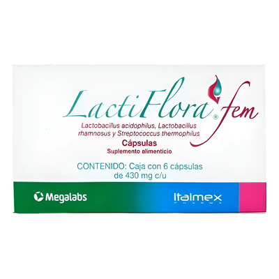 Lactiflora Fem 430 Mg Caja Con 6 Cápsulas | Meses sin interés