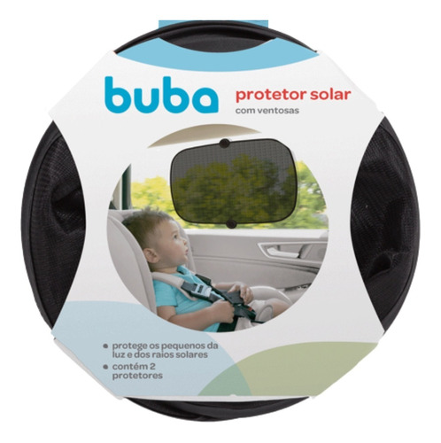 Protetor Solar Infantil Para Carro Ventosa Vidro Lateral 2un