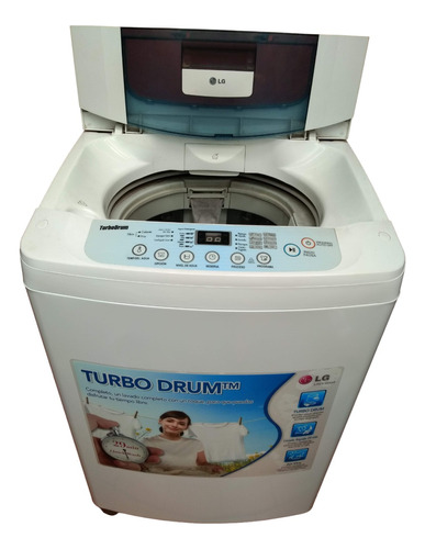 Lavadora LG Turbo Drum Fuzzy Logic 24 Libras Wf-t1011tp 