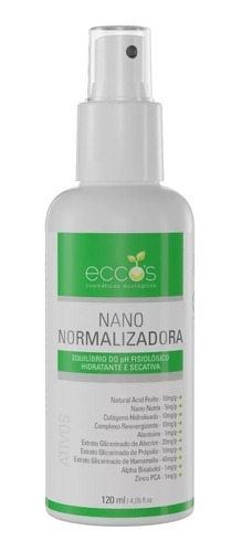 Loção Normalizadora Adstringente, Secativo 120ml Eccos