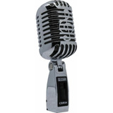 Microfone Dinâmico Csr 54 Vintage Prateado - Profissional