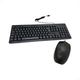 Teclado E Mouse Com Fio Com Conexão Usb Abnt2 Ergonômico