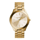 Reloj Mujer Michael Kors Mk3179 Runway Color De La Correa Dorado Color Del Bisel Dorado Color Del Fondo Dorado