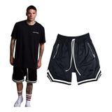 Short Correr Deportivo Slim Fit Casual Playa Negro