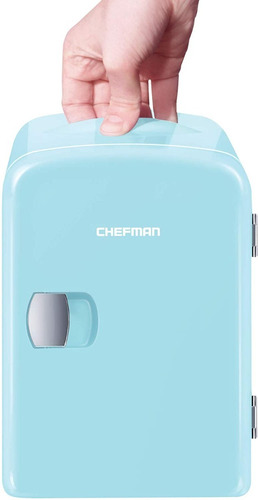 Frigobar Mini Refrigerador Chefman Portátil Mini-fridge Azul