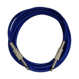 Cabo P10 / P10 Mono Metal - Azul - 2 Mt - 100 Limite Cabos