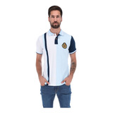 Playera Polo Porto Blanco Hombre Manga Corta