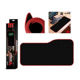 Mouse Pad Gamer Xl Antideslizante Negro Borde Cosido 70x30cm