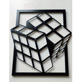 Cuadro Decorativo Cubo Rubik Decoracion Casa Recamara Juvenl