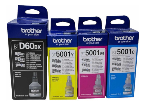 Kit Tinta Brother Btd60 /bt5001 Cyan Magenta Yellow