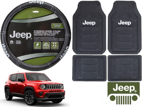 Tapetes 4pz Jeep + Cubrevolante Renegade 2020 A 2024