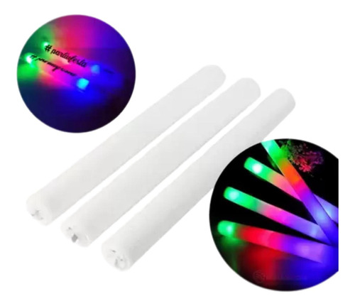 30 Bastao Espuma Led Casamento Neon ( Não  Personalizado )